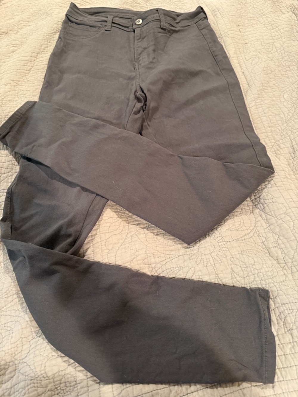 Women’s Stretch Ponte Leggings Pants - Charcoal